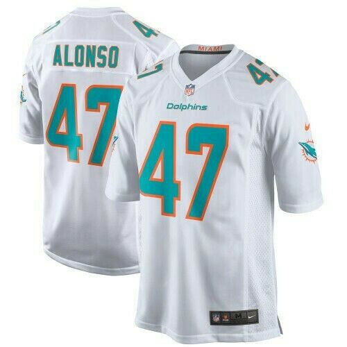 Men Miami Dolphins 47 Kiko Alonso Nike White Game Player NFL Jersey